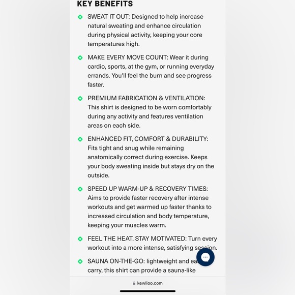 Kewlioo Men’s heat trapping / sauna t shirt - Picture 9 of 14